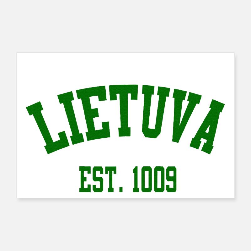 Lietuva Heritage EST 1009 Poster 30x20 cm