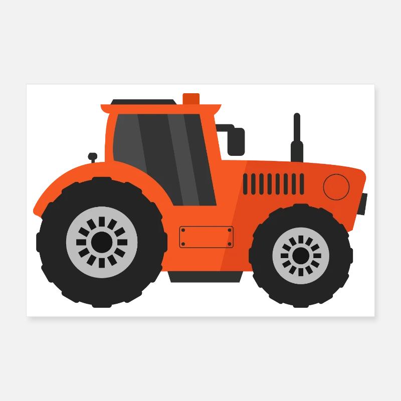 Traktor Poster 30x20 cm