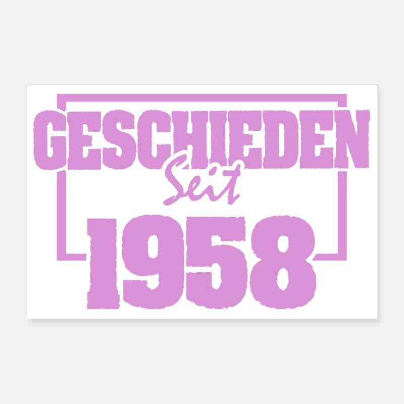 Ehe 1958 Poster 30x20 cm