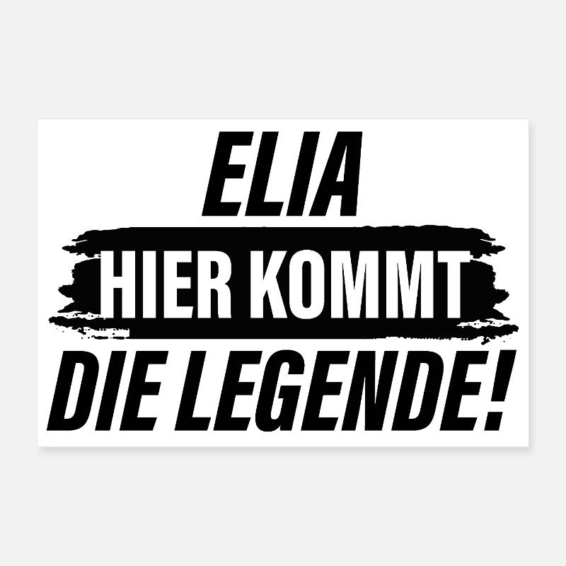 Elijah - Here Comes the Legend Poster 12" x 8" (30x20 cm)