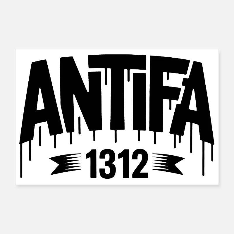 Antifa 1312 – Antifa Tee Poster 30x20 cm