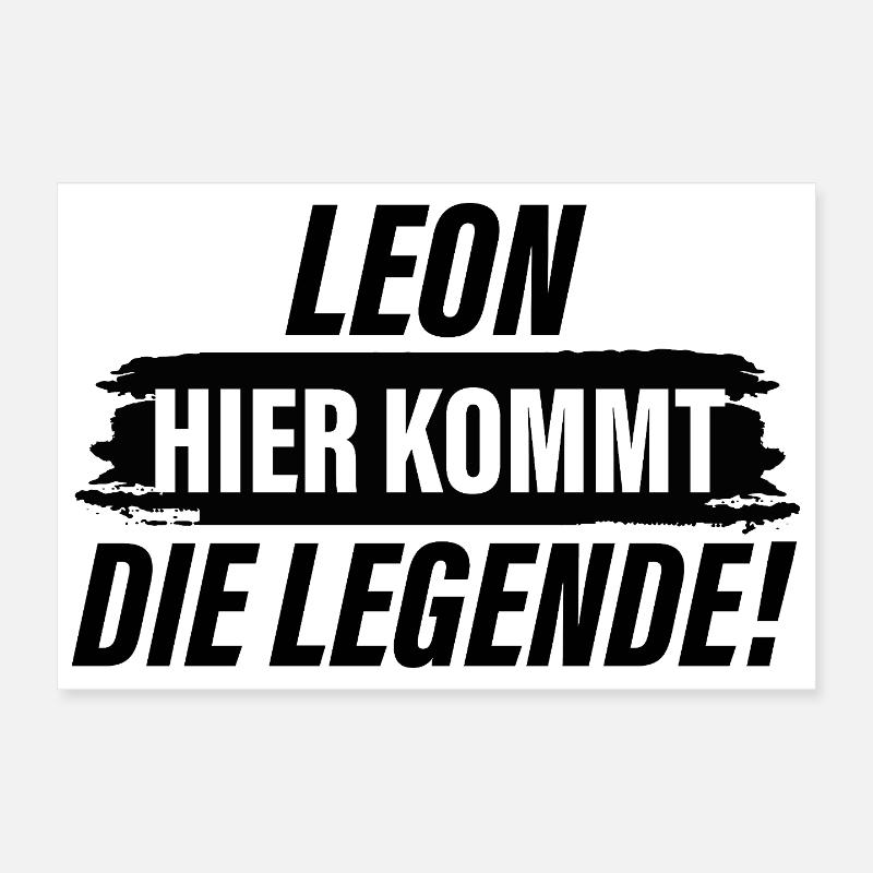 Leon, here comes the legend Poster 12" x 8" (30x20 cm)