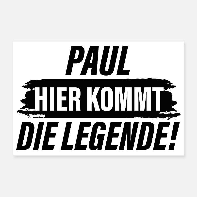 Here comes the legend Paul Poster 12" x 8" (30x20 cm)