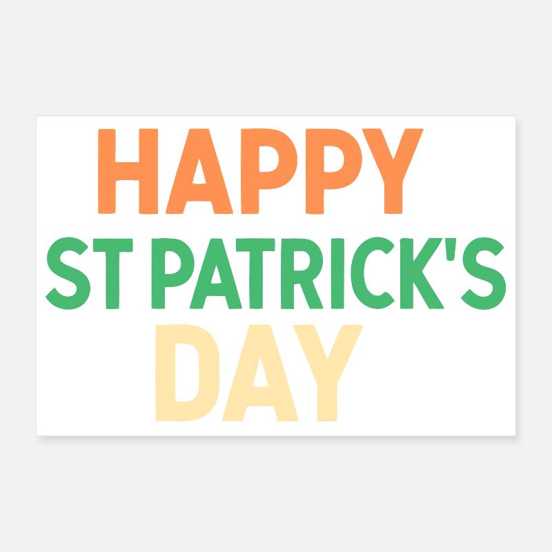 Frohen St. Patrick's Day Poster 30x20 cm