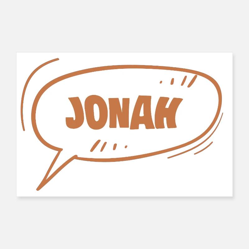 Vorname Jonah Poster 30x20 cm