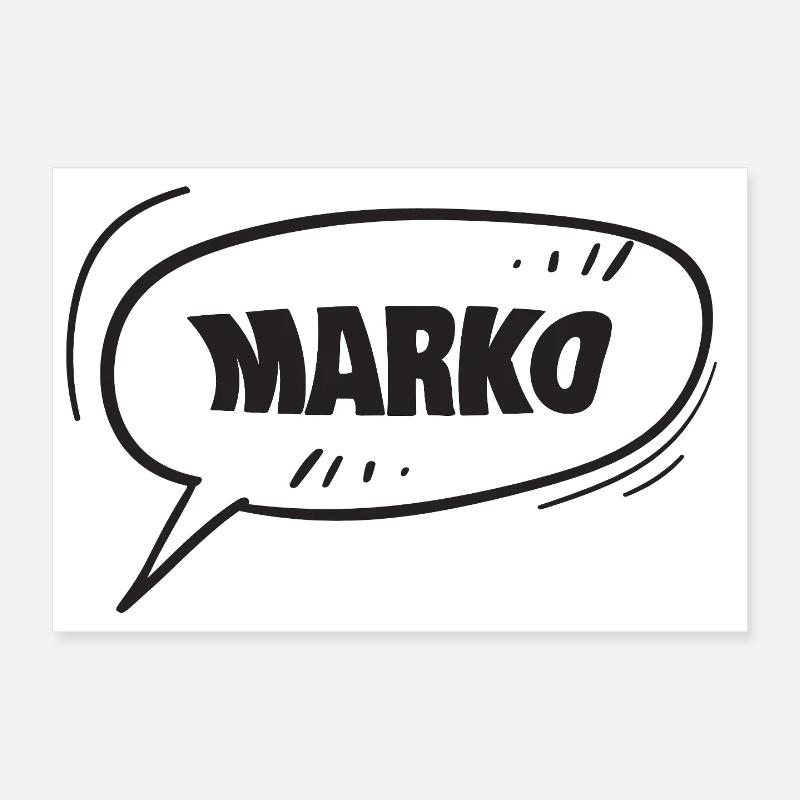 First name Marko Poster 12" x 8" (30x20 cm)