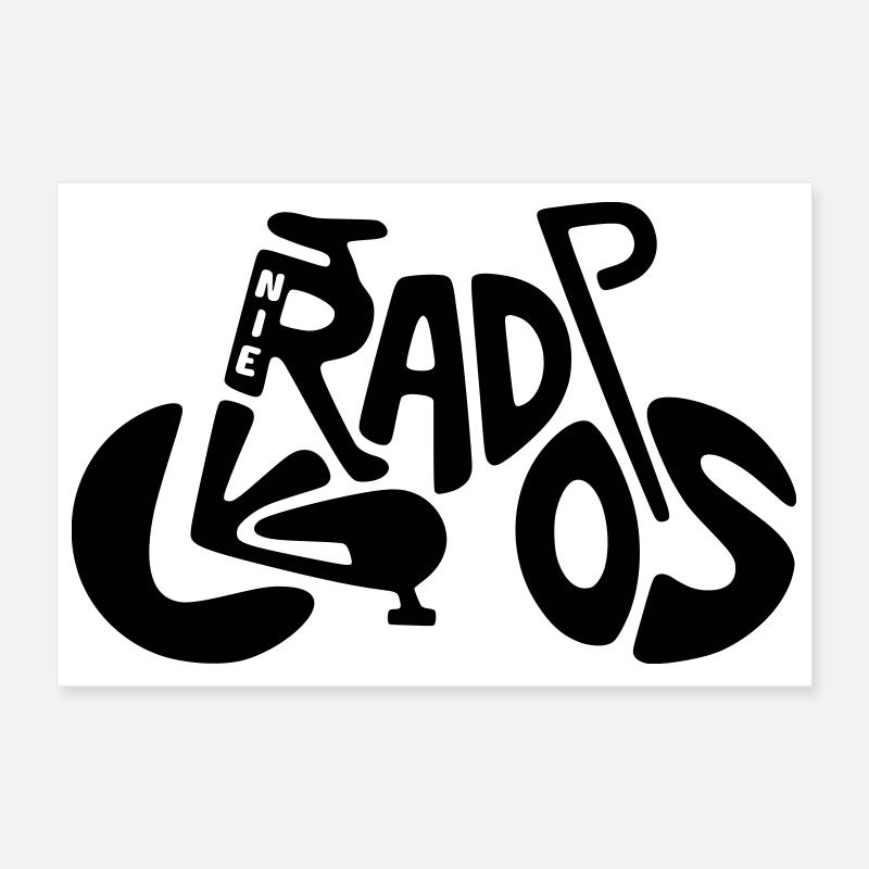 Vélo - Jamais sans roues Poster 30 x 20 cm