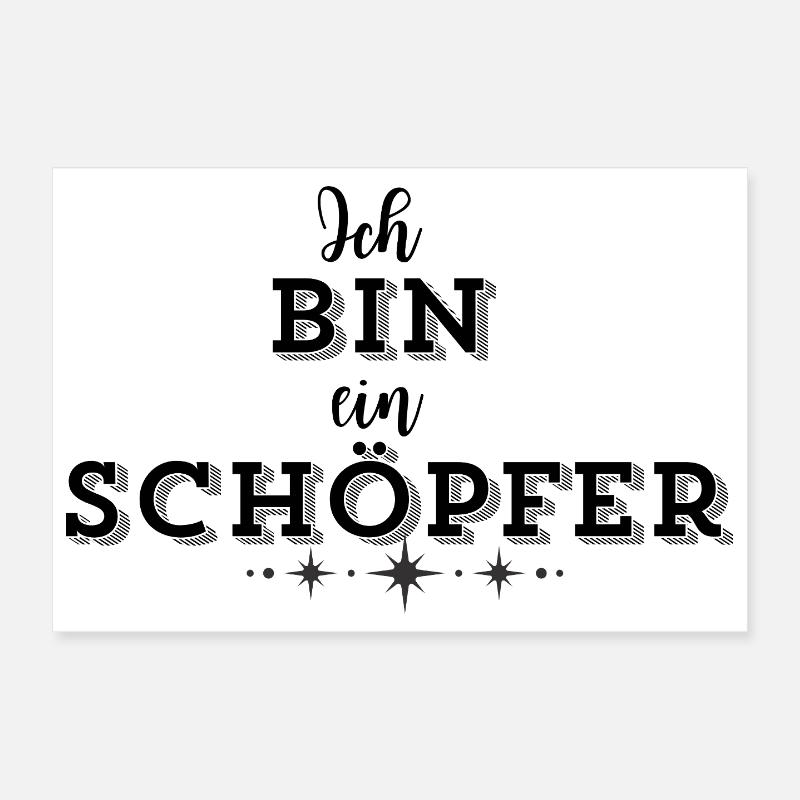 SCHÖPFERKRAFT – Deine Statement Mode Poster 30x20 cm