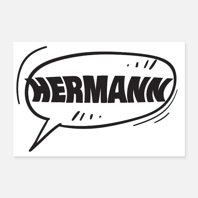 First name Hermann Poster 12" x 8" (30x20 cm)