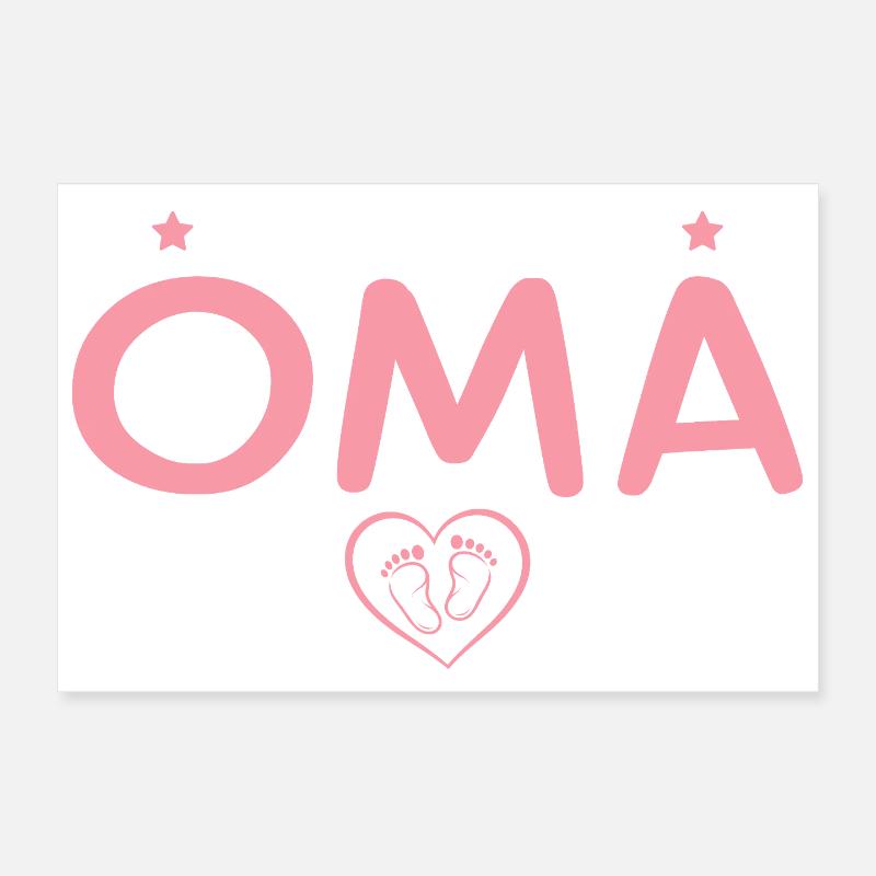 Ich werde Oma 2027 – Stolze Großmutter Poster 30x20 cm