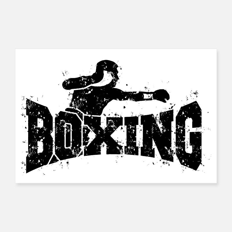 Boxing - Boxer - vintage Poster 12" x 8" (30x20 cm)