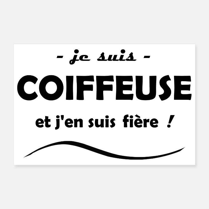 je suis coiffeuse Poster 30 x 20 cm