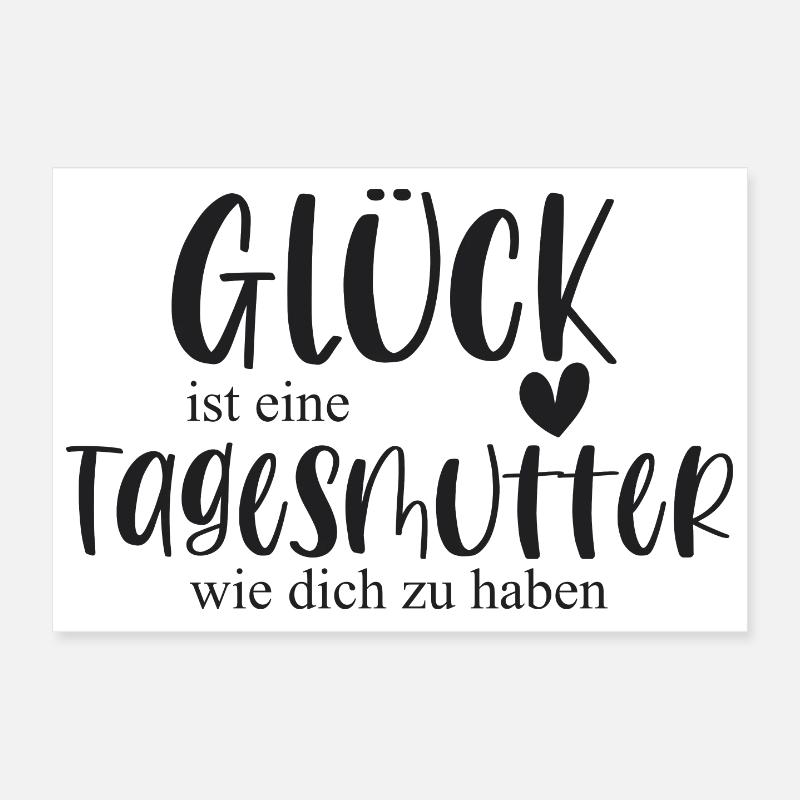 Tagesmutter Geschenk Danke Poster 30x20 cm