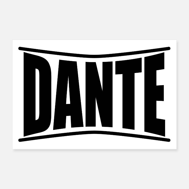 Dante t-shirt gift idea Poster 12" x 8" (30x20 cm)