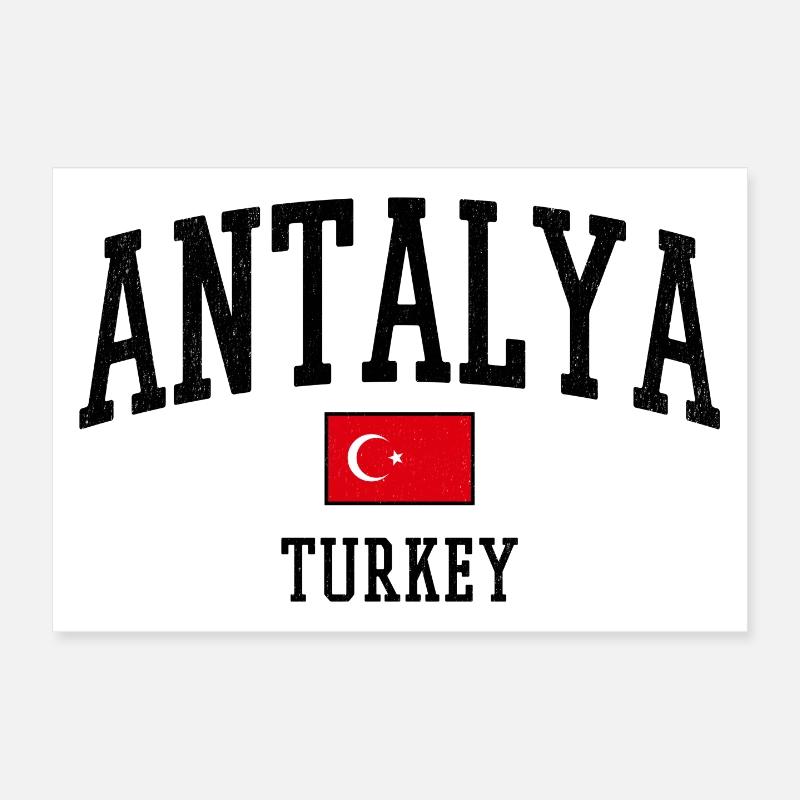 Small Turkish Crescent Emblem Poster 12" x 8" (30x20 cm)