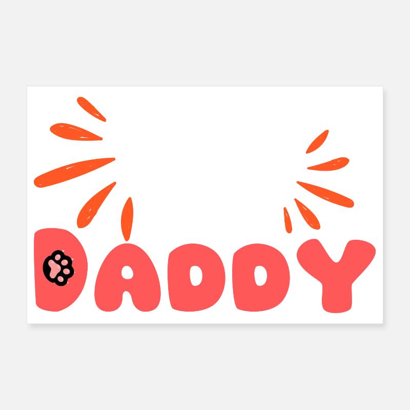 Cap Daddy Typo Pop Shards Poster 12" x 8" (30x20 cm)