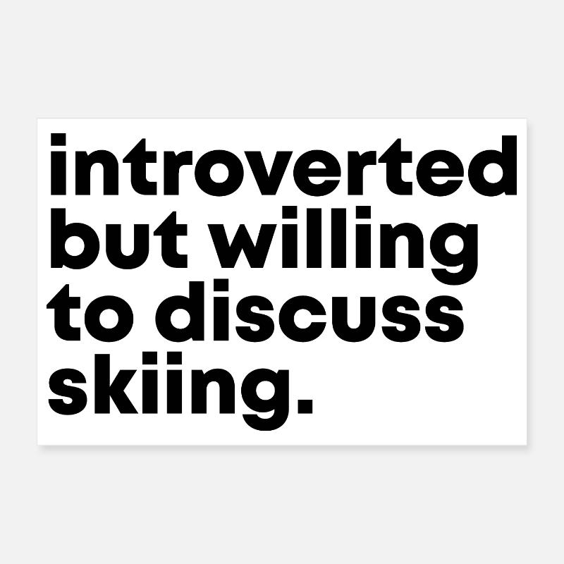 Ski Poster 30 x 20 cm