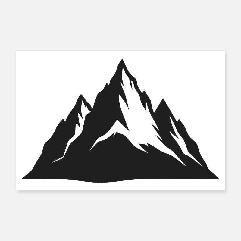 Mountains Poster 12" x 8" (30x20 cm)