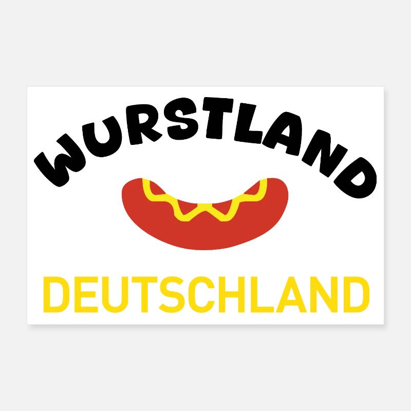 Wurstland Deutschland Poster 30x20 cm