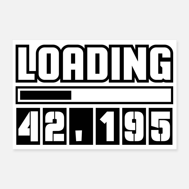 Loading 42,195 Marathon Poster 30x20 cm