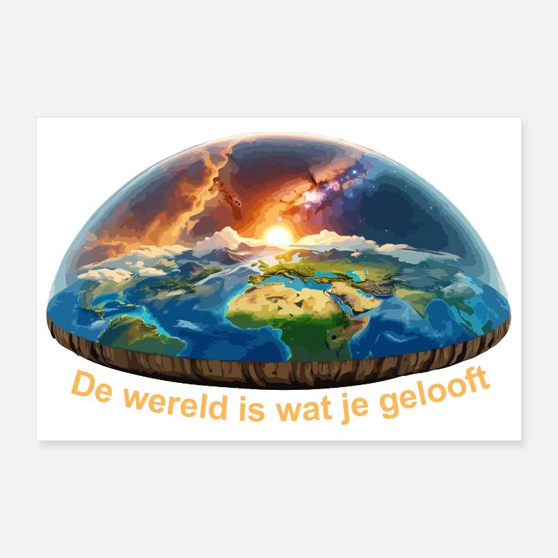 Le monde est ce que vous croyez Poster 30 x 20 cm