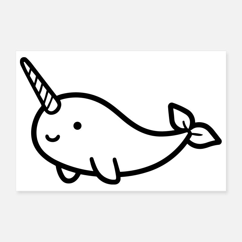 Narval Poster 30 x 20 cm
