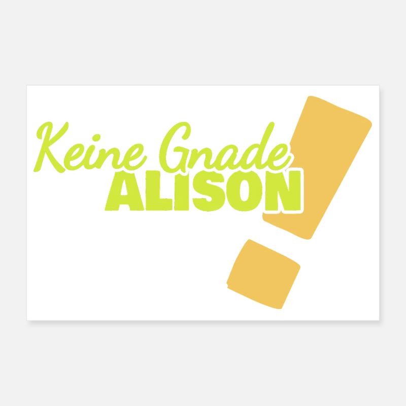 Funny Alison Poster 12" x 8" (30x20 cm)