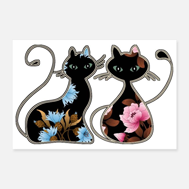 Chats Poster 30 x 20 cm