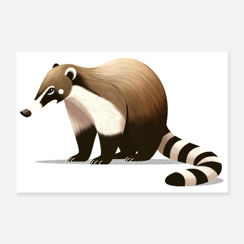 Coati Poster 12" x 8" (30x20 cm)