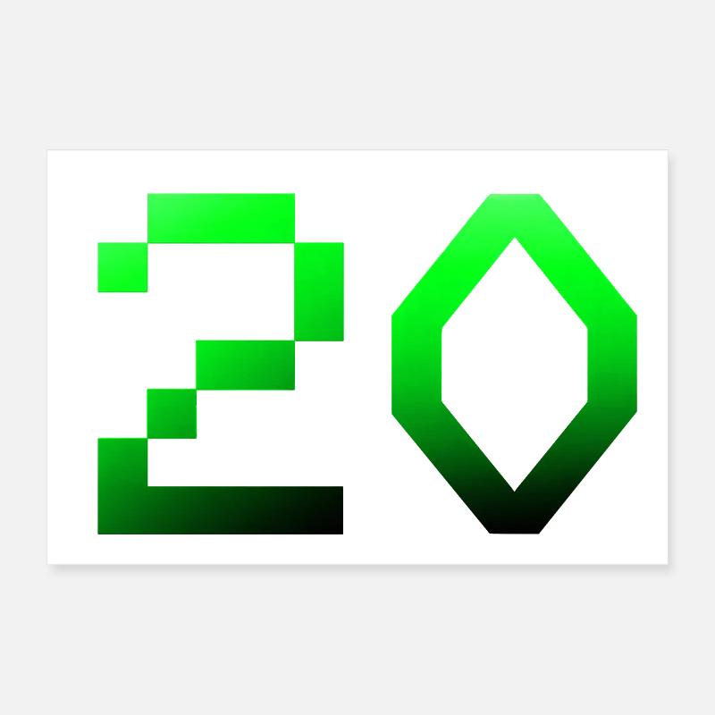 20 pixels Poster 30x20 cm