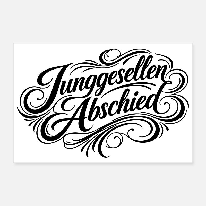 Junggesellenabschied Jga Poster 30x20 cm
