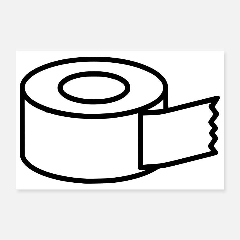 Icône d’artisanat du ruban masquant Poster 30 x 20 cm