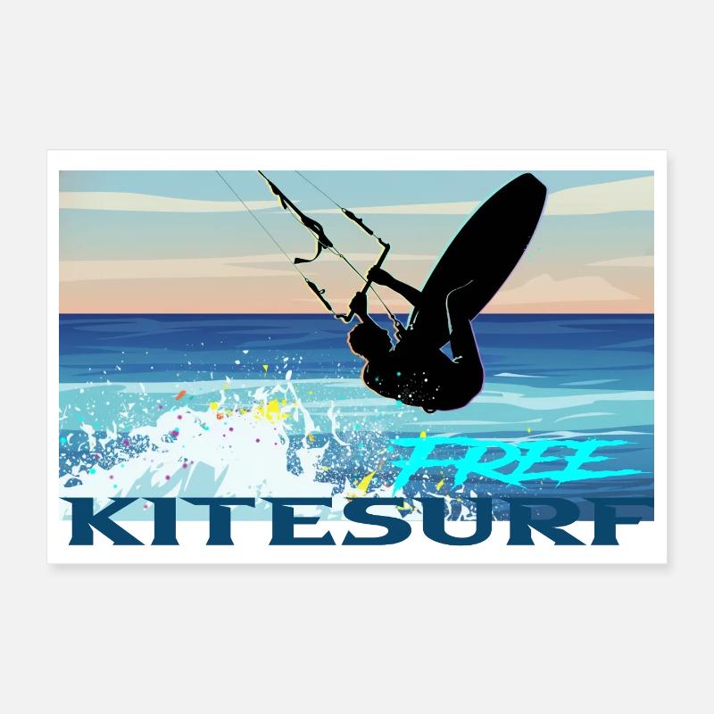Kitesurf Poster 30x20 cm