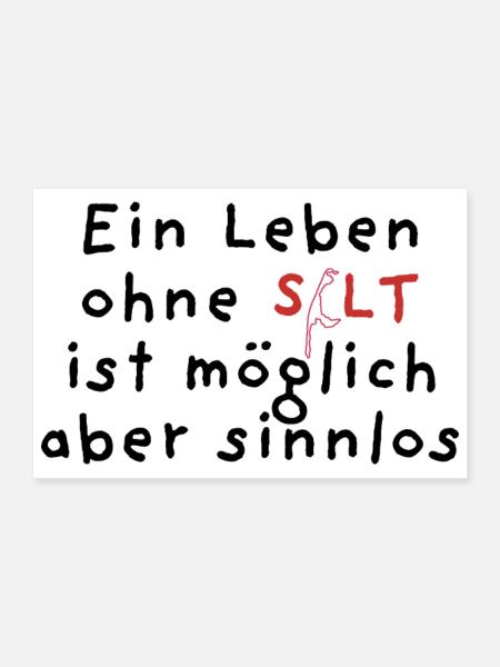 Ein Leben ohne Sylt ist möglich aber sinnlos - Poster 30x20 cm - Weiß