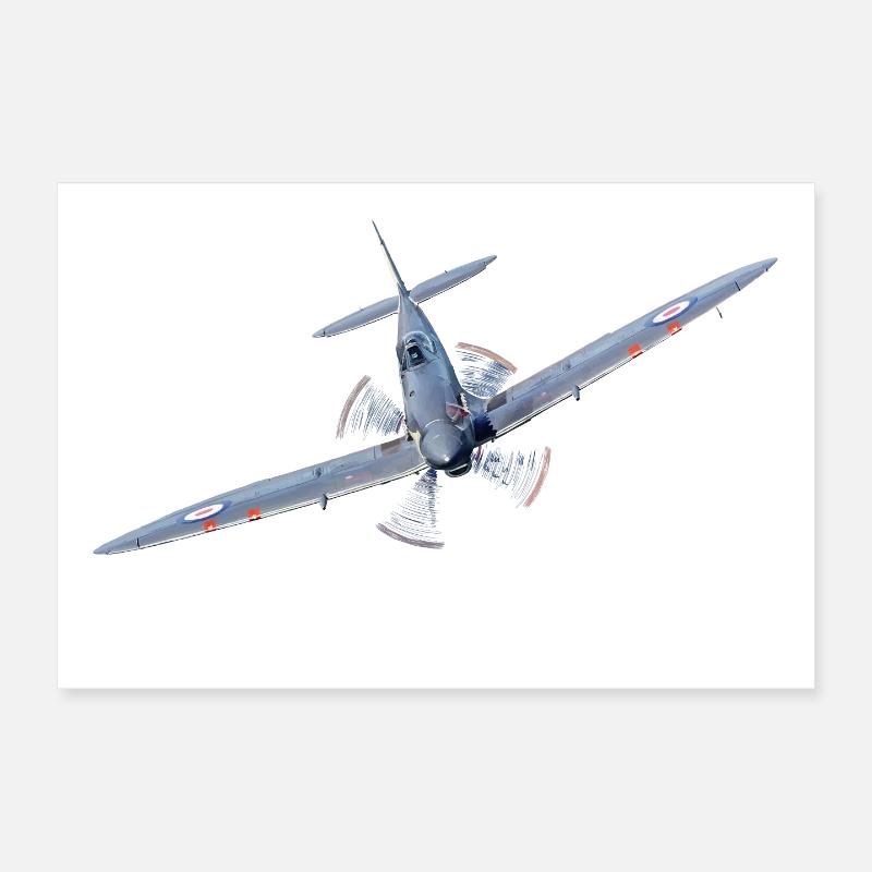 Spitfire - Poster 30 x 20 cm - blanc