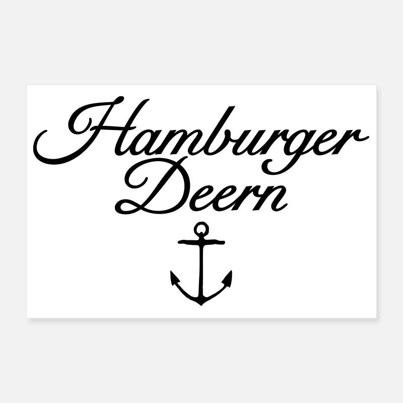 Hamburger Deern Classic Anker Hamburg Poster 30x20 cm