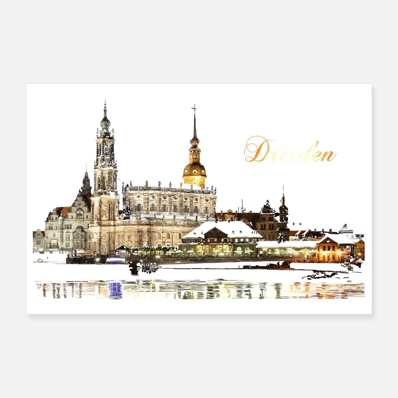 Dresden Poster 30x20 cm