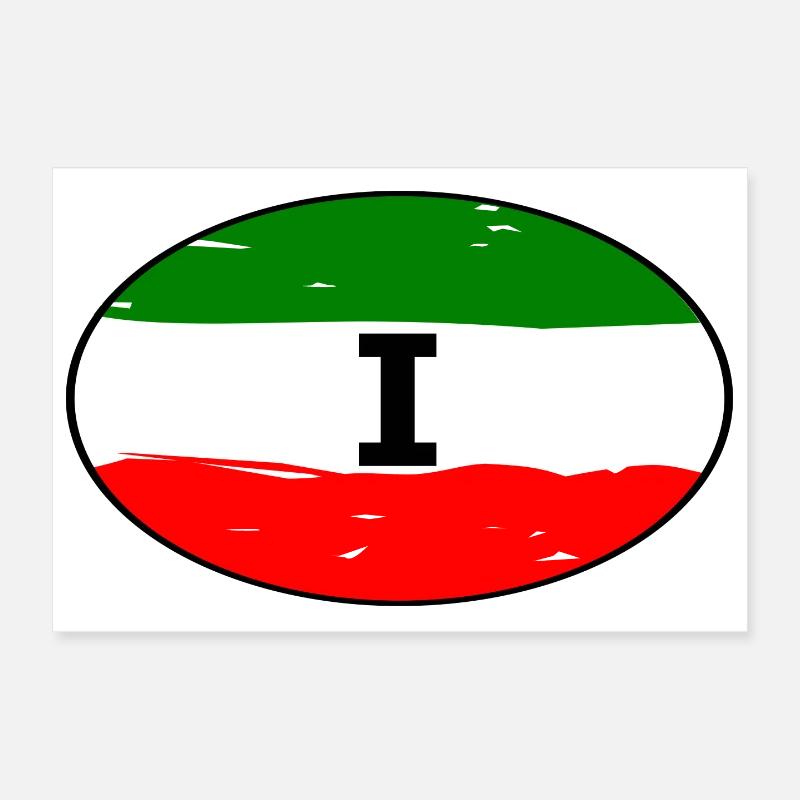 Autocollants Italie Poster 30 x 20 cm