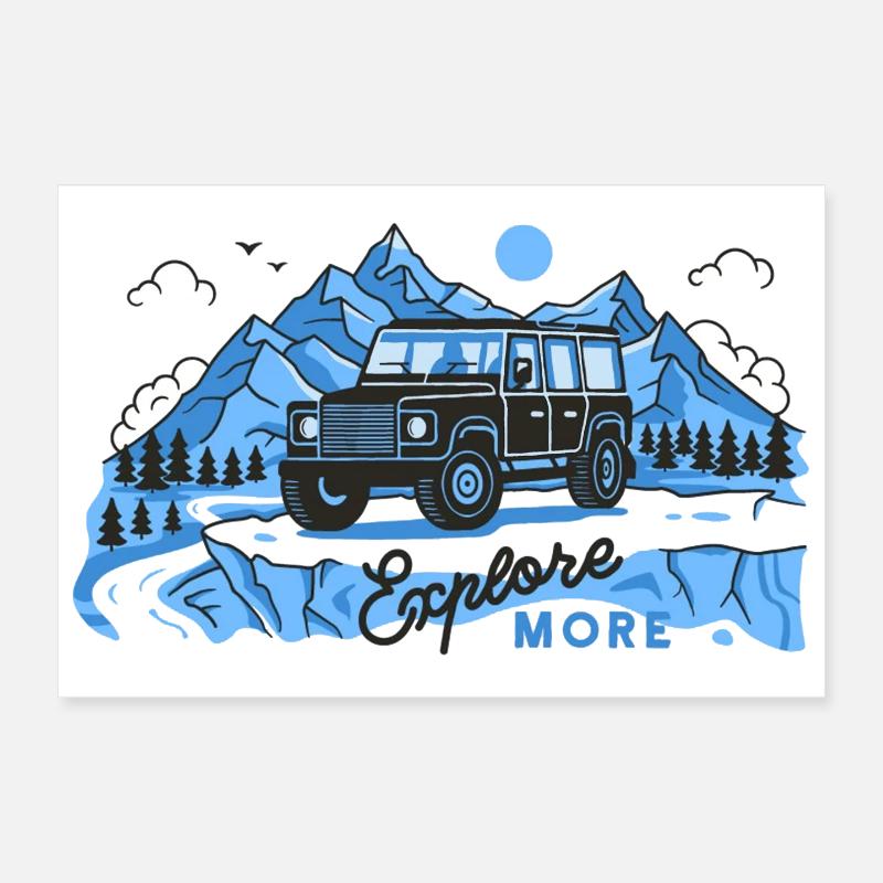 Defender explore more Poster 30 x 20 cm