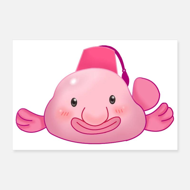 Blobfish Poster 12" x 8" (30x20 cm)