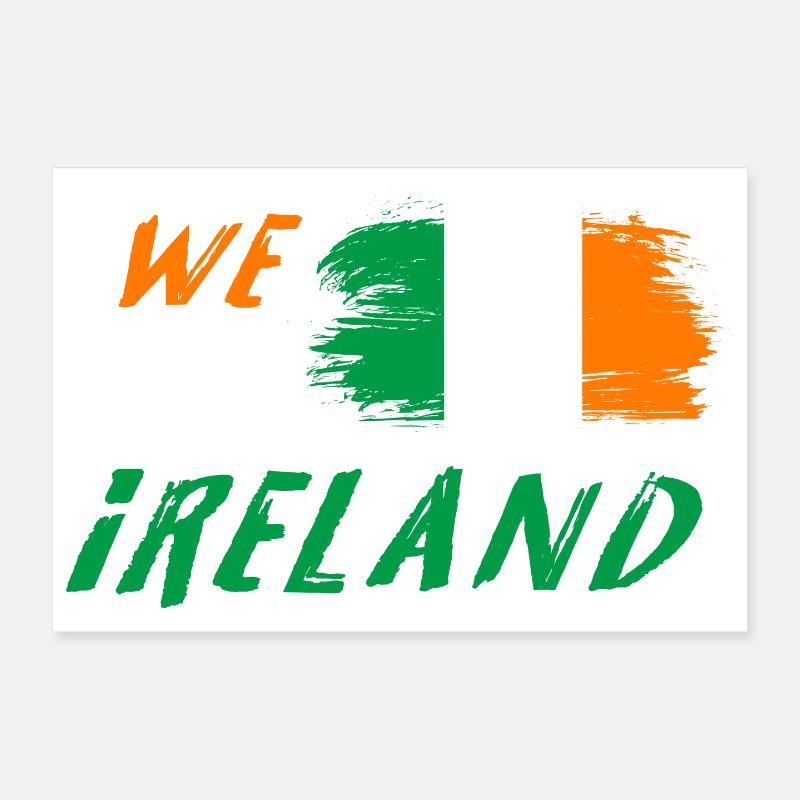 Nous sommes la conception des drapeaux d'Irlande Poster 30 x 20 cm