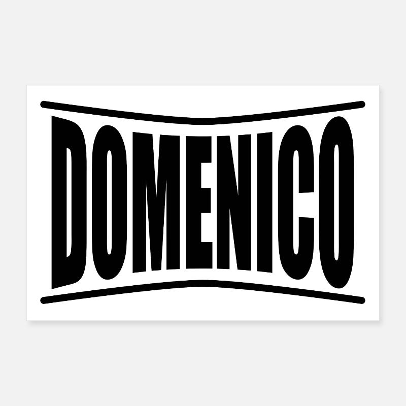 Domenico t-shirt gift idea Poster 12" x 8" (30x20 cm)
