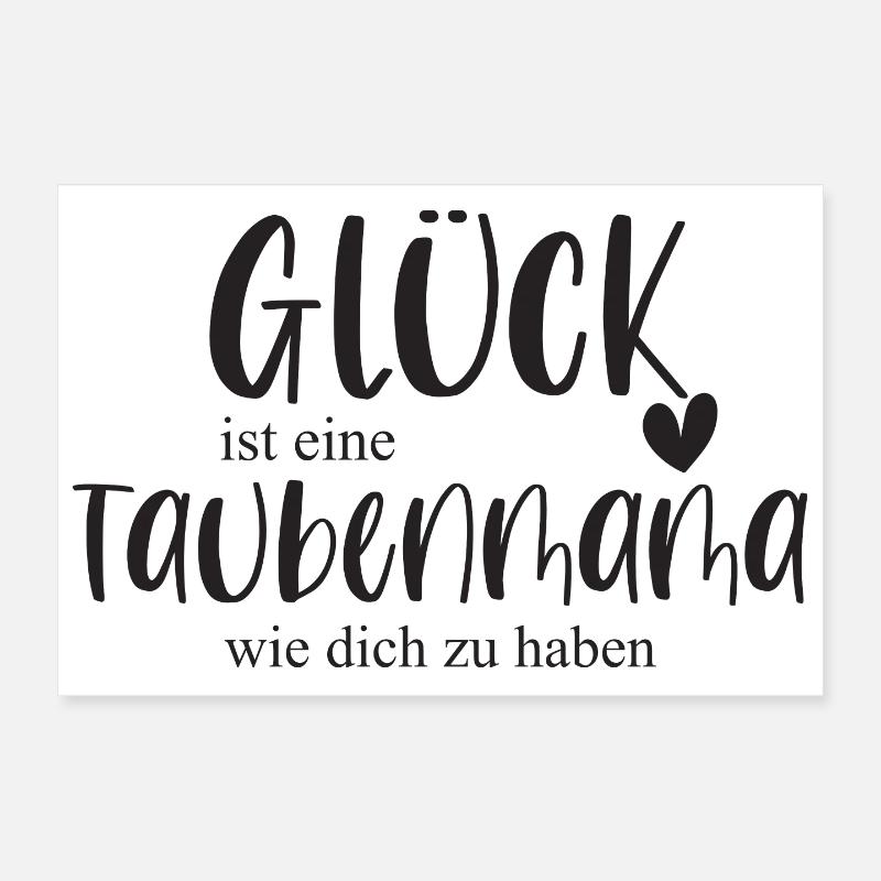 Taube Taubenmama Brieftaube Haustier Geschenk Poster 30x20 cm