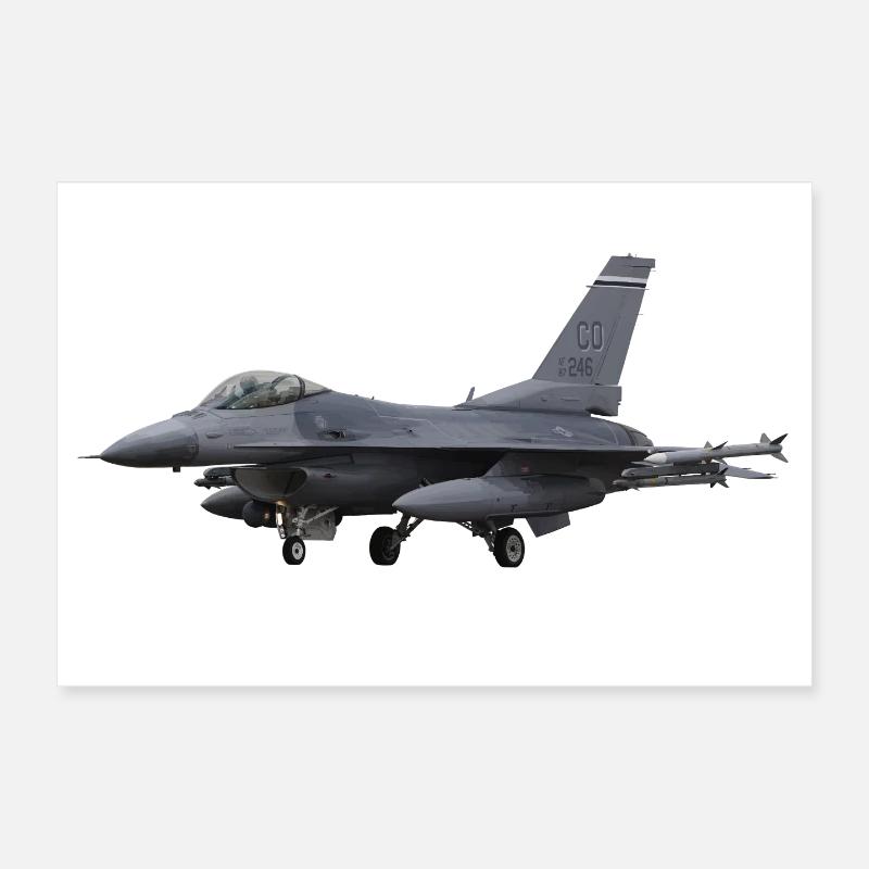 F-16 Faucon de combat Poster 30 x 20 cm
