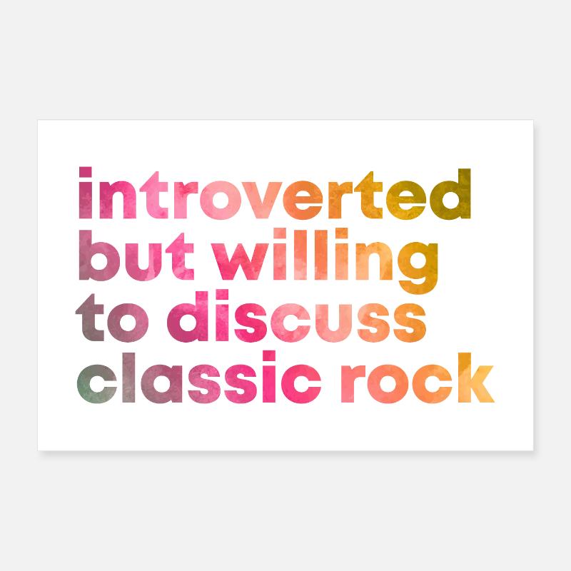 Classic Rock Poster 12" x 8" (30x20 cm)
