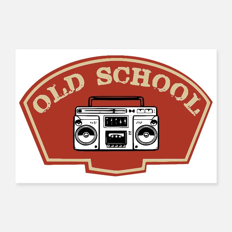 Old school Poster 30 x 20 cm