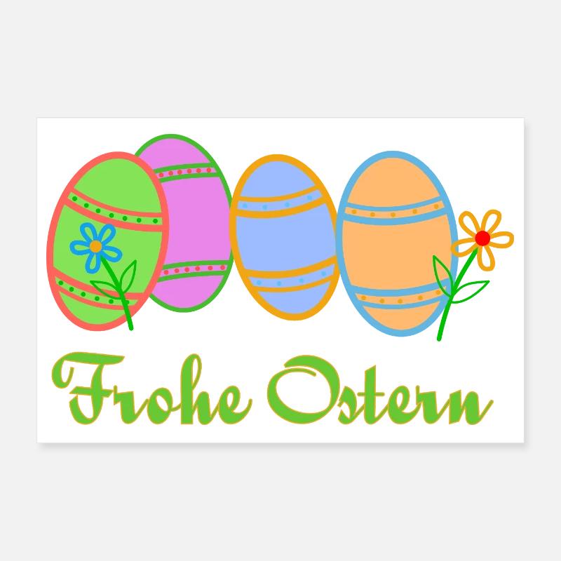 Ostereier zu Ostern Poster 30x20 cm