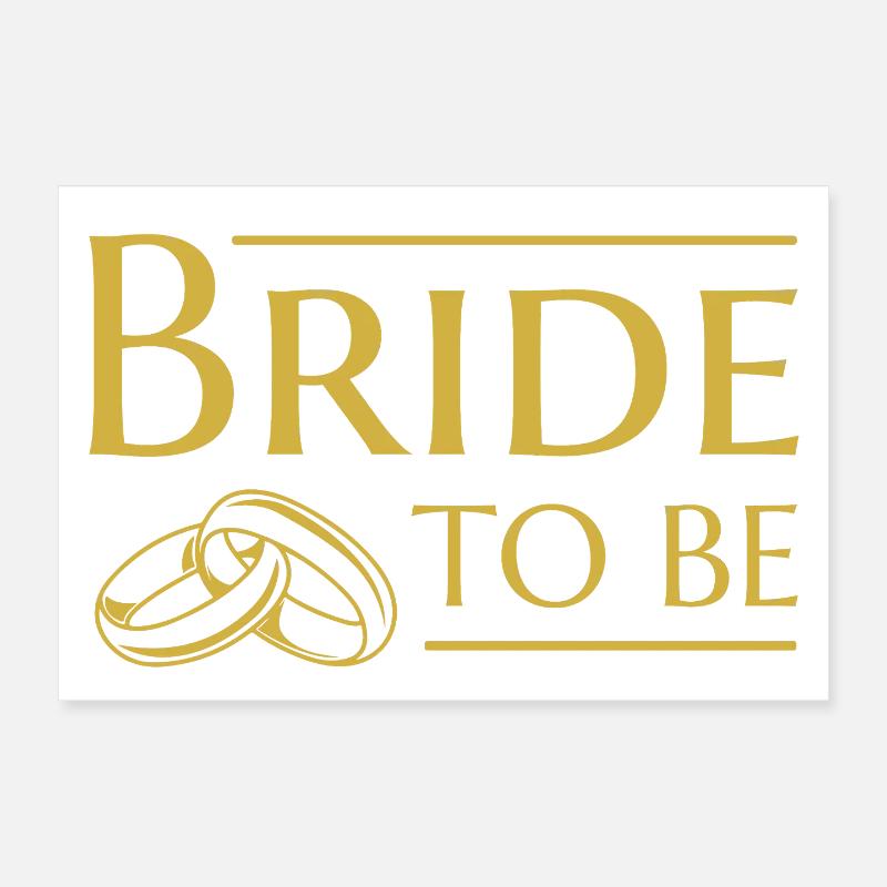 Fiancée de mariage de la mariée Poster 30 x 20 cm