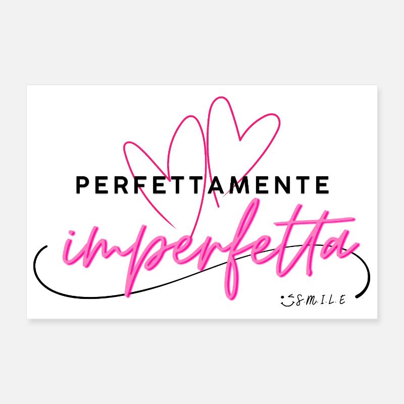 Perfettamente_Imperfetta - Poster 30 x 20 cm - blanc