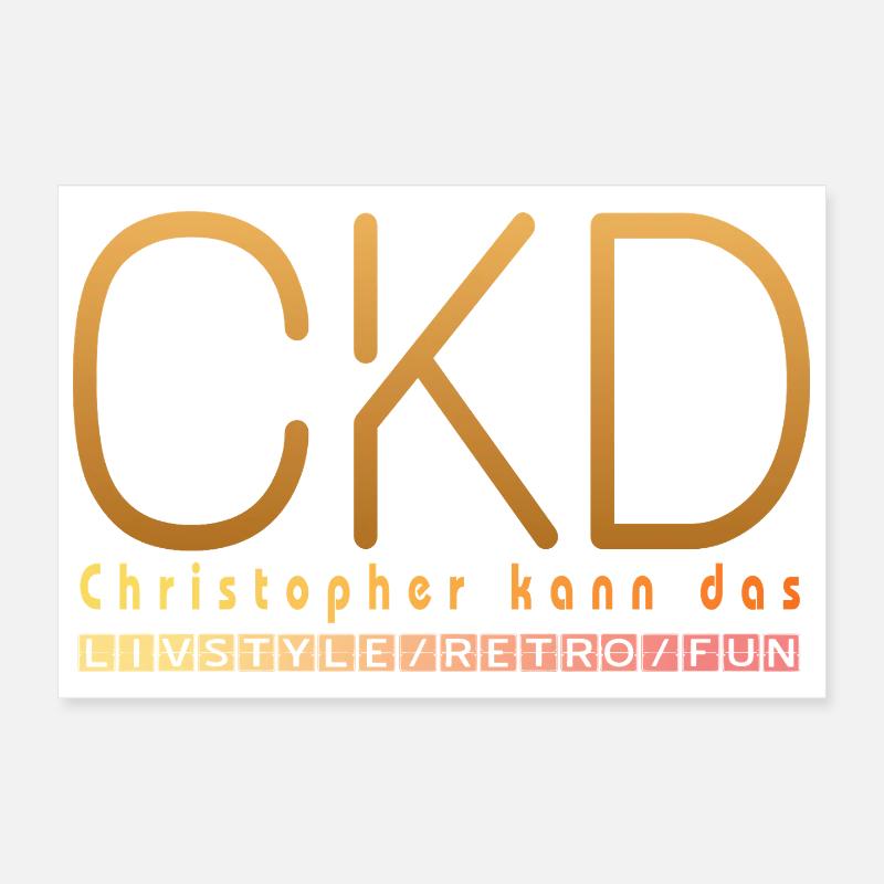 Christopher peut le faire Poster 30 x 20 cm